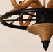 Hemp Rope Industrial Large Wheel Chandelier - DWHOME