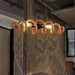 Hemp Rope Industrial Spiral Chandelier-DWHOME