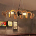 Hemp Rope Industrial Spiral Chandelier-DWHOME