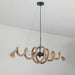 Hemp Rope Industrial Spiral Chandelier-DWHOME