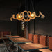 Hemp Rope Industrial Spiral Chandelier-DWHOME