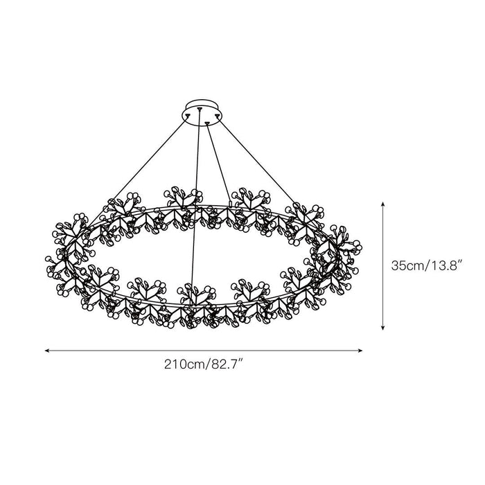 Heracleum Round Chandelier-DWHOME