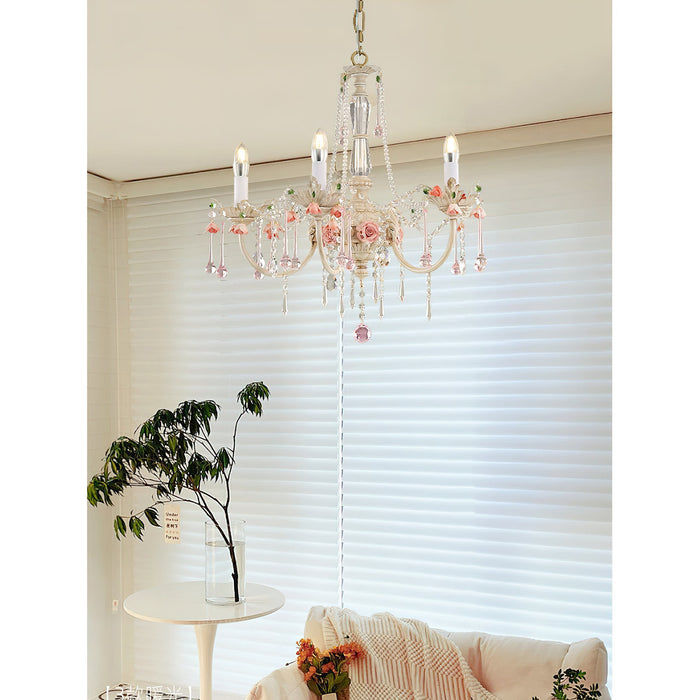Heritage Rose Chandelier-DWHOME