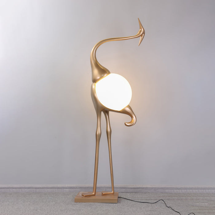 Heron Sculpture Floor Lamp - Vakkerlight