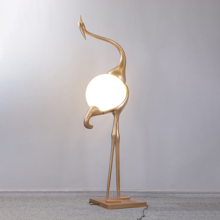 Heron Sculpture Floor Lamp - Vakkerlight