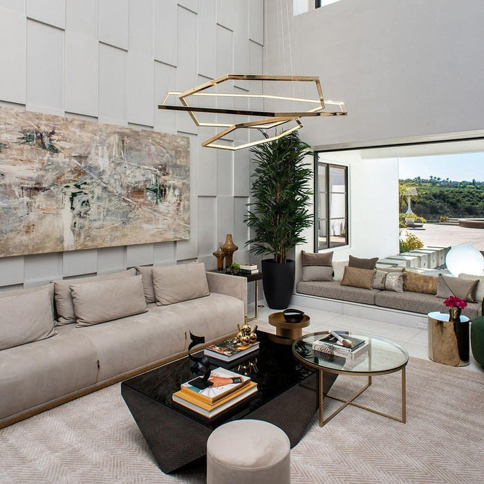 Hexagon Chandelier-DWHOME