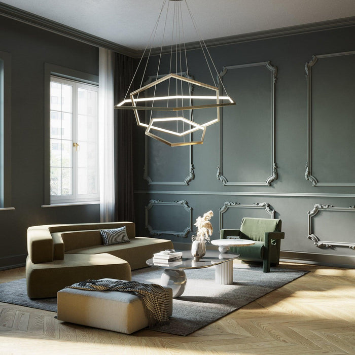 Hexagon Chandelier-DWHOME