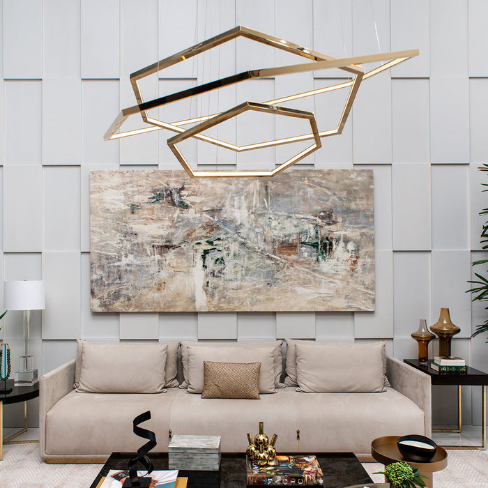 Hexagon Chandelier-DWHOME