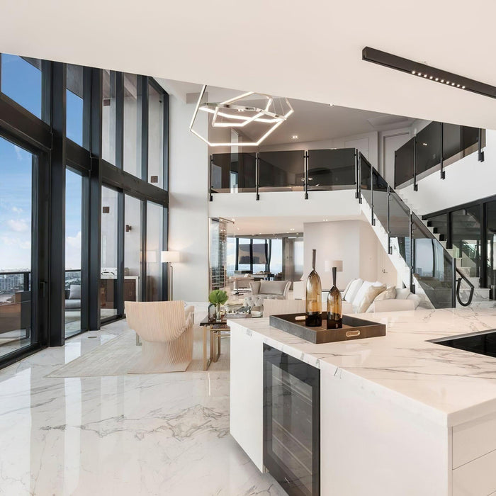 Hexagon Chandelier-DWHOME