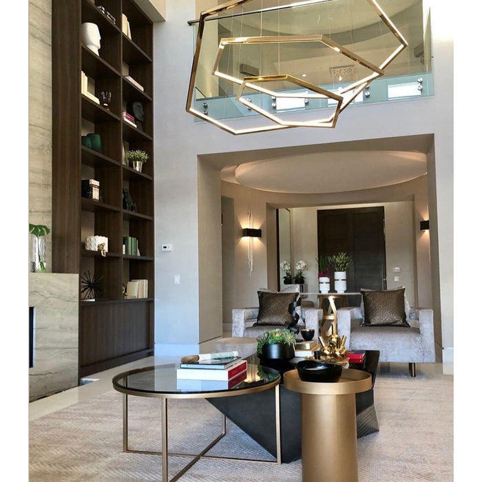 Hexagon Chandelier-DWHOME