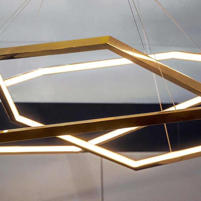 Hexagon Chandelier-DWHOME