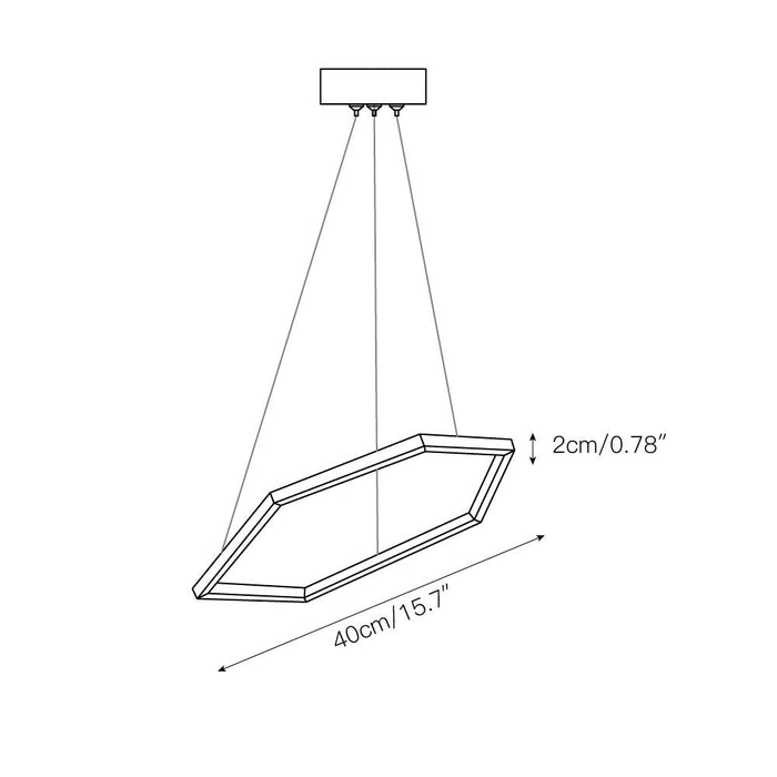 Hexagon Chandelier-DWHOME