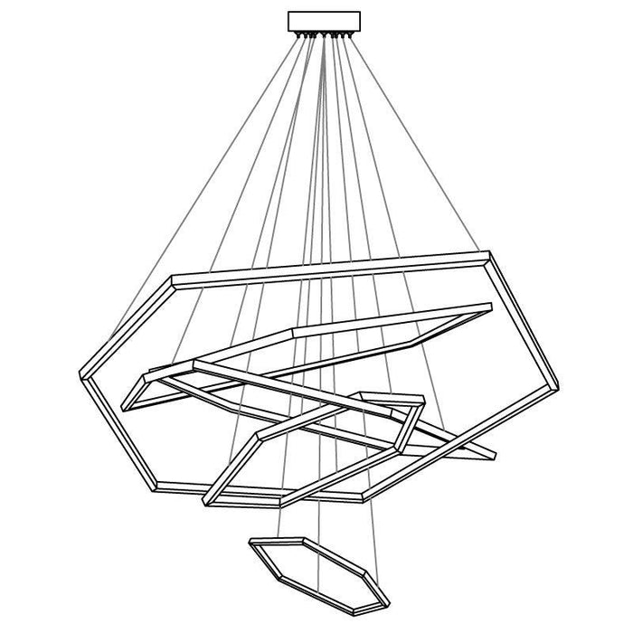Hexagon Chandelier-DWHOME