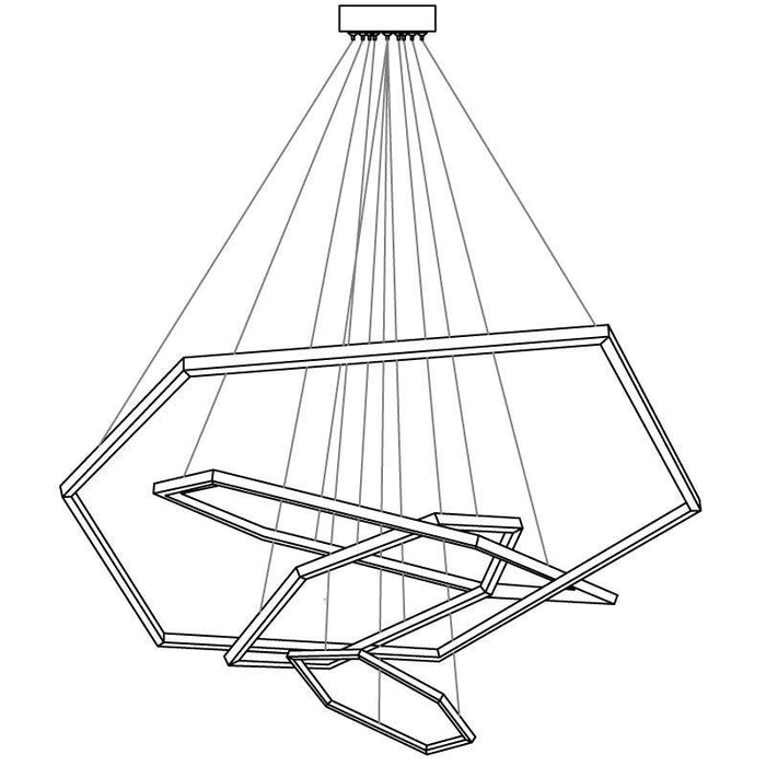 Hexagon Chandelier-DWHOME