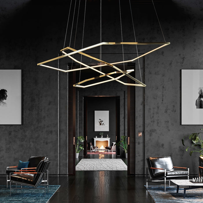Hexagon Chandelier-DWHOME