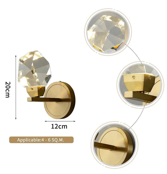 Bari Crystal Wall Sconce-DWHOME