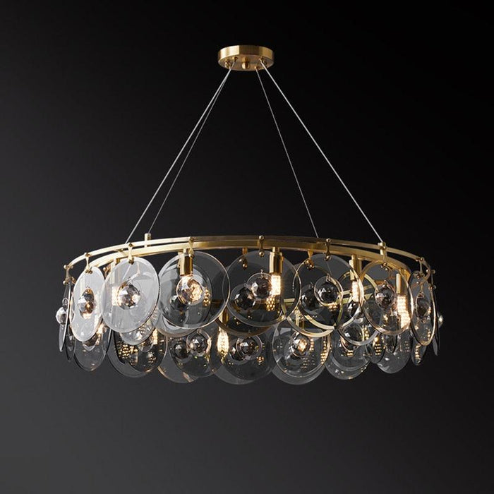 Modern Style Copper Shields Chandelier - DWHOME