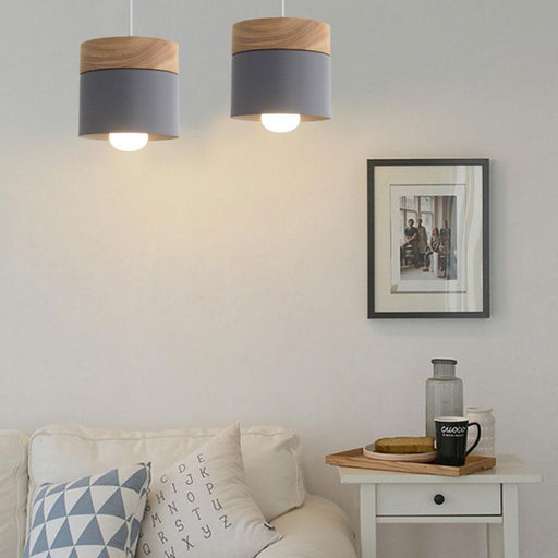 Nordic Style Wooden Macaron Ceiling Light-DWHOME