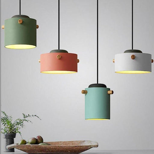 Wooden Bucket Pendant Lights - DWHOME