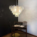 Elegant Murano Disc Iridescent Chandelier-DWHOME
