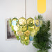 Elegant Green Murano Disc Chandelier-DWHOME