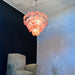 Elegant Pink Murano Disc Chandelier-DWHOME