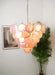 Elegant Pink Murano Disc Chandelier-DWHOME