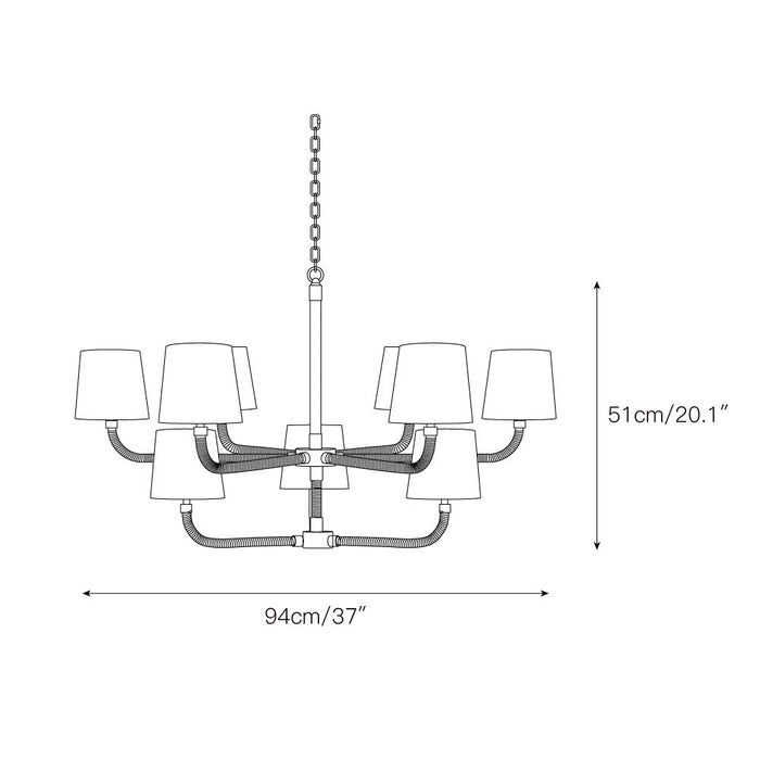 Holden Cane Chandelier-DWHOME
