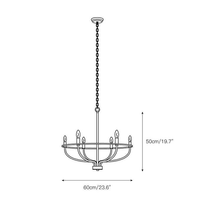 HomePlace Greyson Chandelier-DWHOME