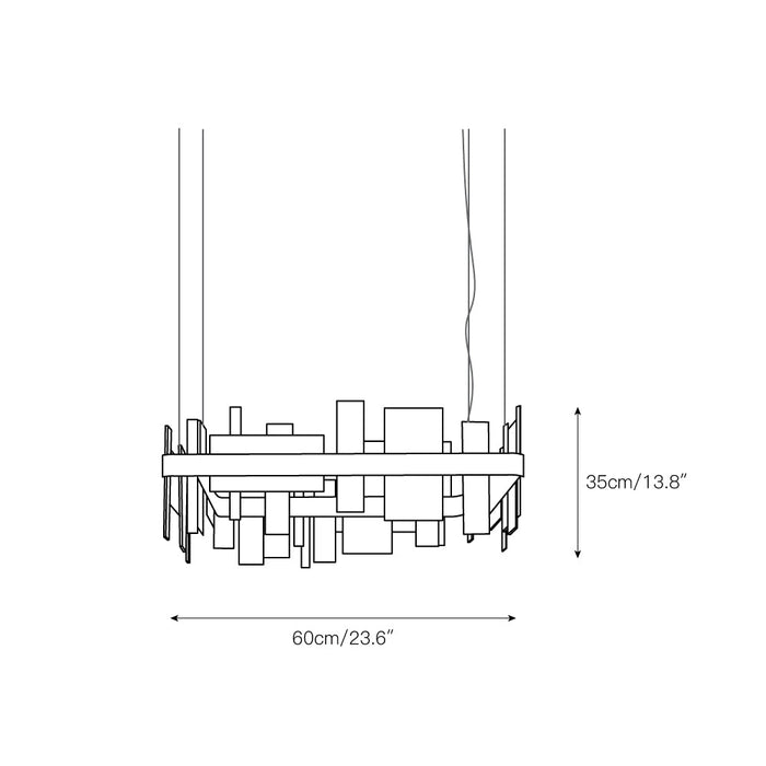 Honice LED Chandelier-DWHOME