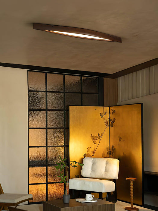 Horizon Linear Wood Ceiling Lamp-DWHOME