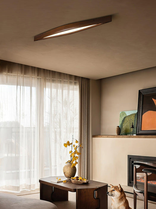 Horizon Linear Wood Ceiling Lamp-DWHOME