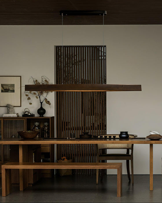 Horizon Linear Wood Pendant Lamp-DWHOME