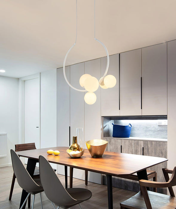 Glass Bubble Pendant Light-DWHOME
