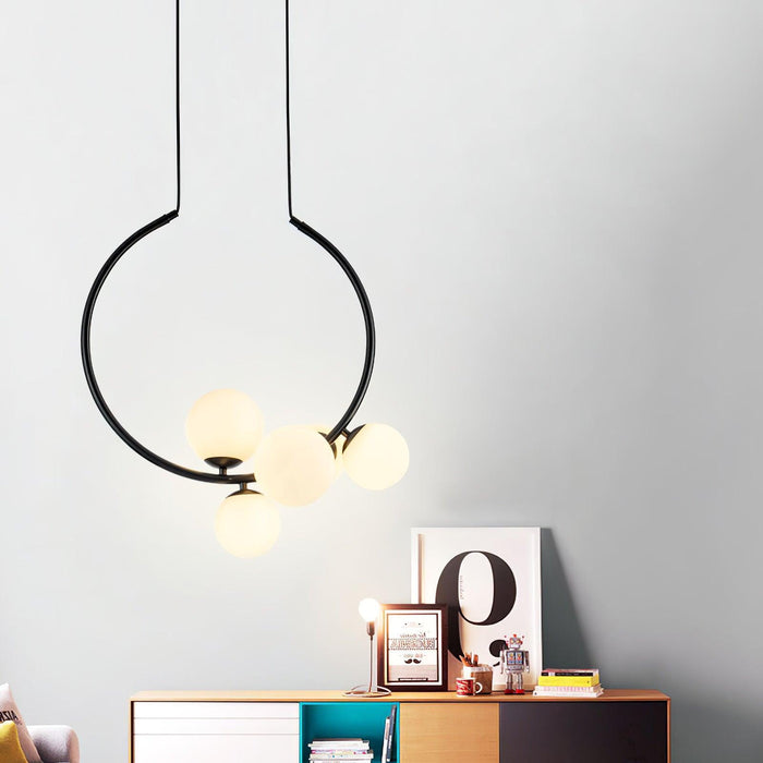 Glass Bubble Pendant Light-DWHOME