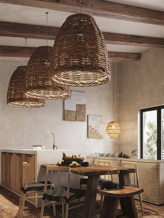 Hues Wicker Pendant Lamp-DWHOME