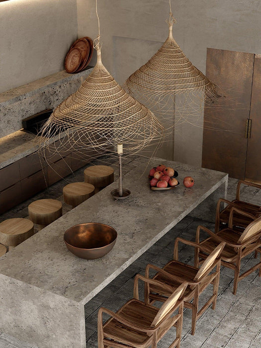 Hues Wicker Pendant Lamp-DWHOME