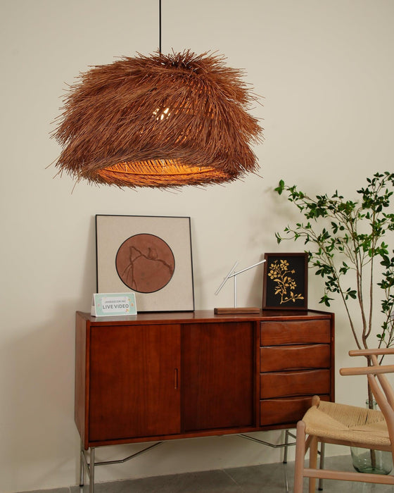 Hues Wicker Pendant Lamp-DWHOME