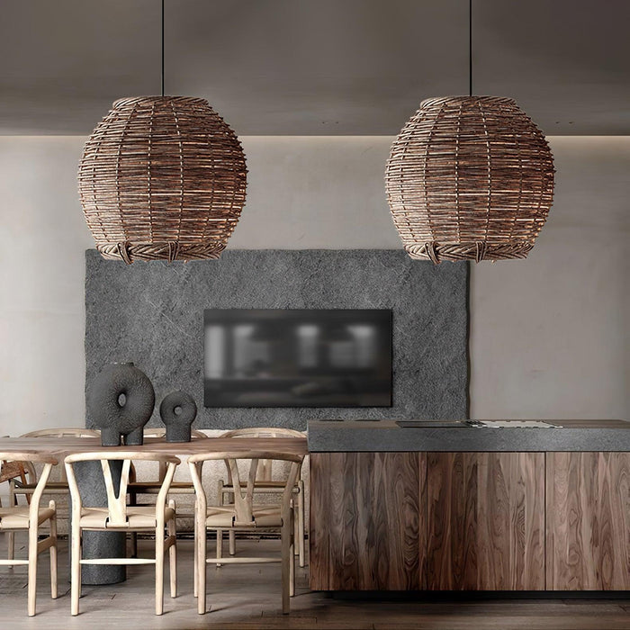 Hues Wicker Pendant Lamp-DWHOME