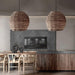 Hues Wicker Pendant Lamp-DWHOME