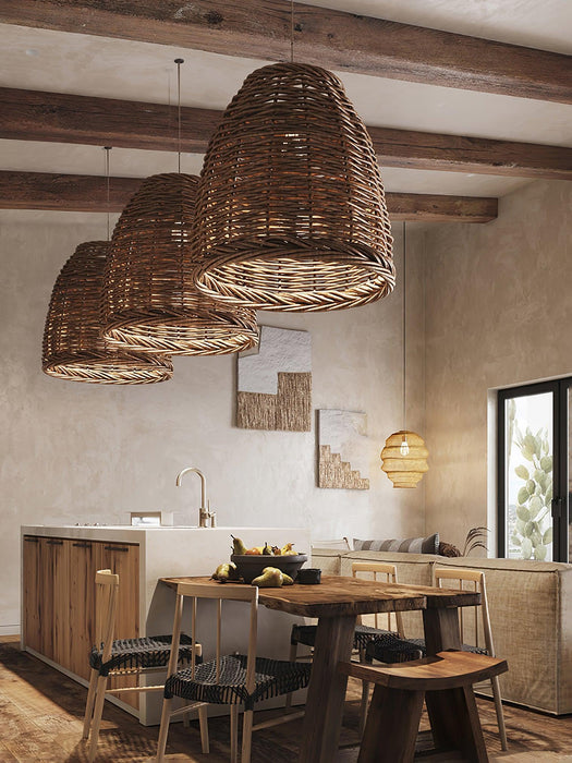 Hues Wicker Pendant Lamp-DWHOME