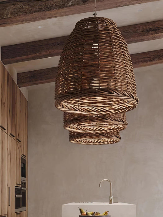 Hues Wicker Pendant Lamp-DWHOME