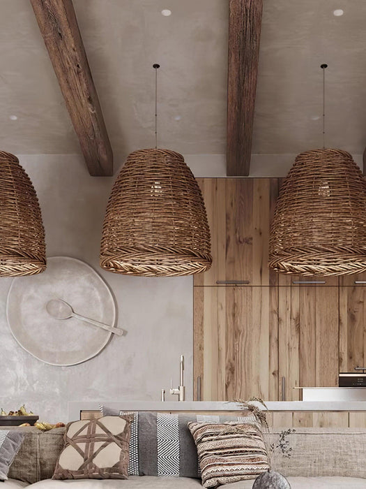 Hues Wicker Pendant Lamp-DWHOME