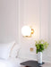 Blown Glass Opal Glass Wall Lamp-DWHOME