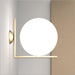 Blown Glass Opal Glass Wall Lamp-DWHOME