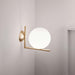 Blown Glass Opal Glass Wall Lamp-DWHOME