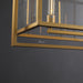 Baker Glass Lantern Rectangular Chandelier 72"-DWHOME