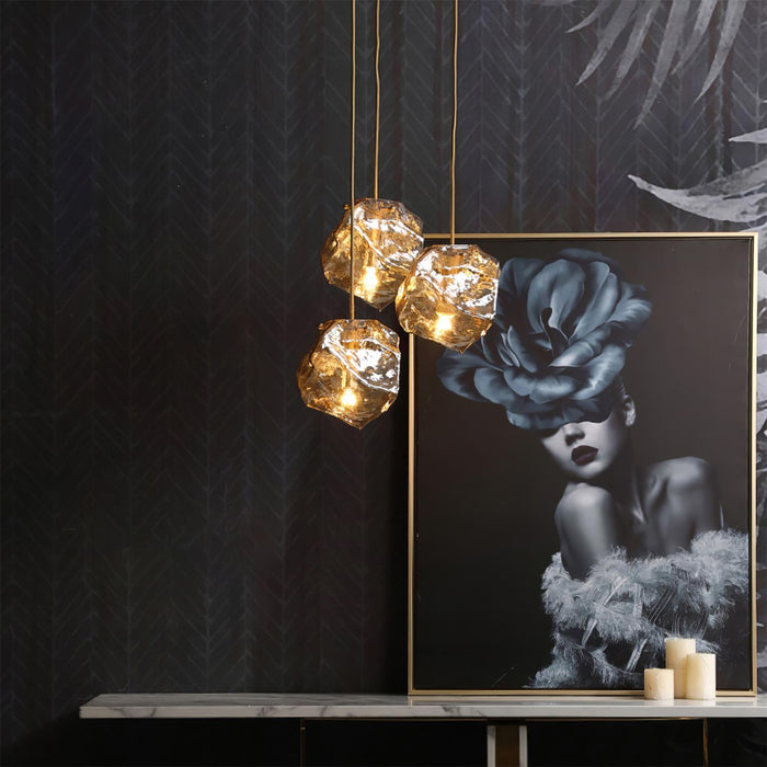 Illyria Ice Glass Pendant Lamp-DWHOME