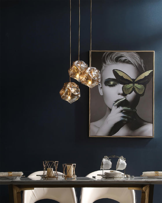 Illyria Ice Glass Pendant Lamp-DWHOME