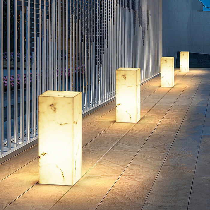 Imitation Marble Cube Outdoor Light-DWHOME